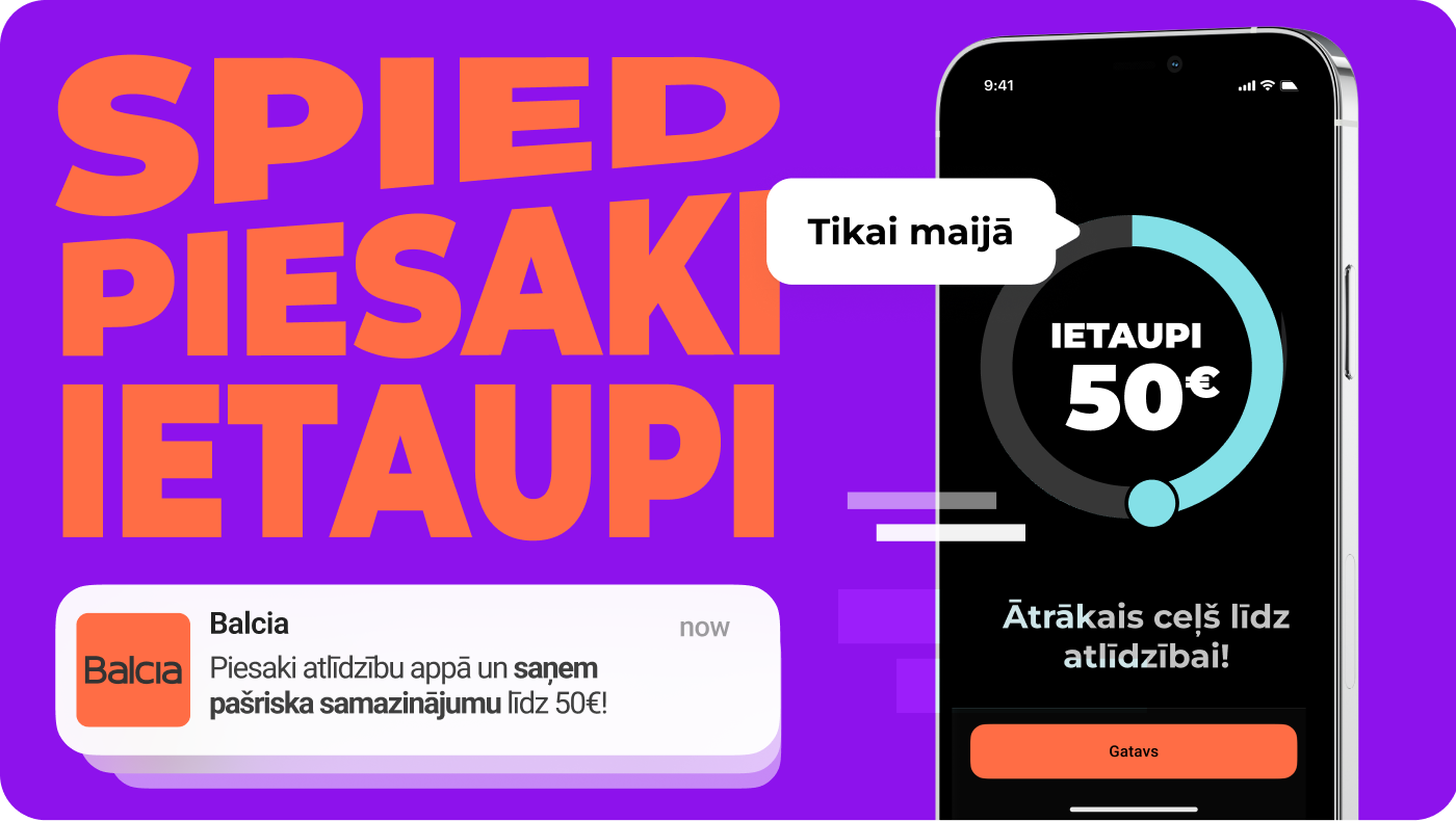Balcia APP baneris